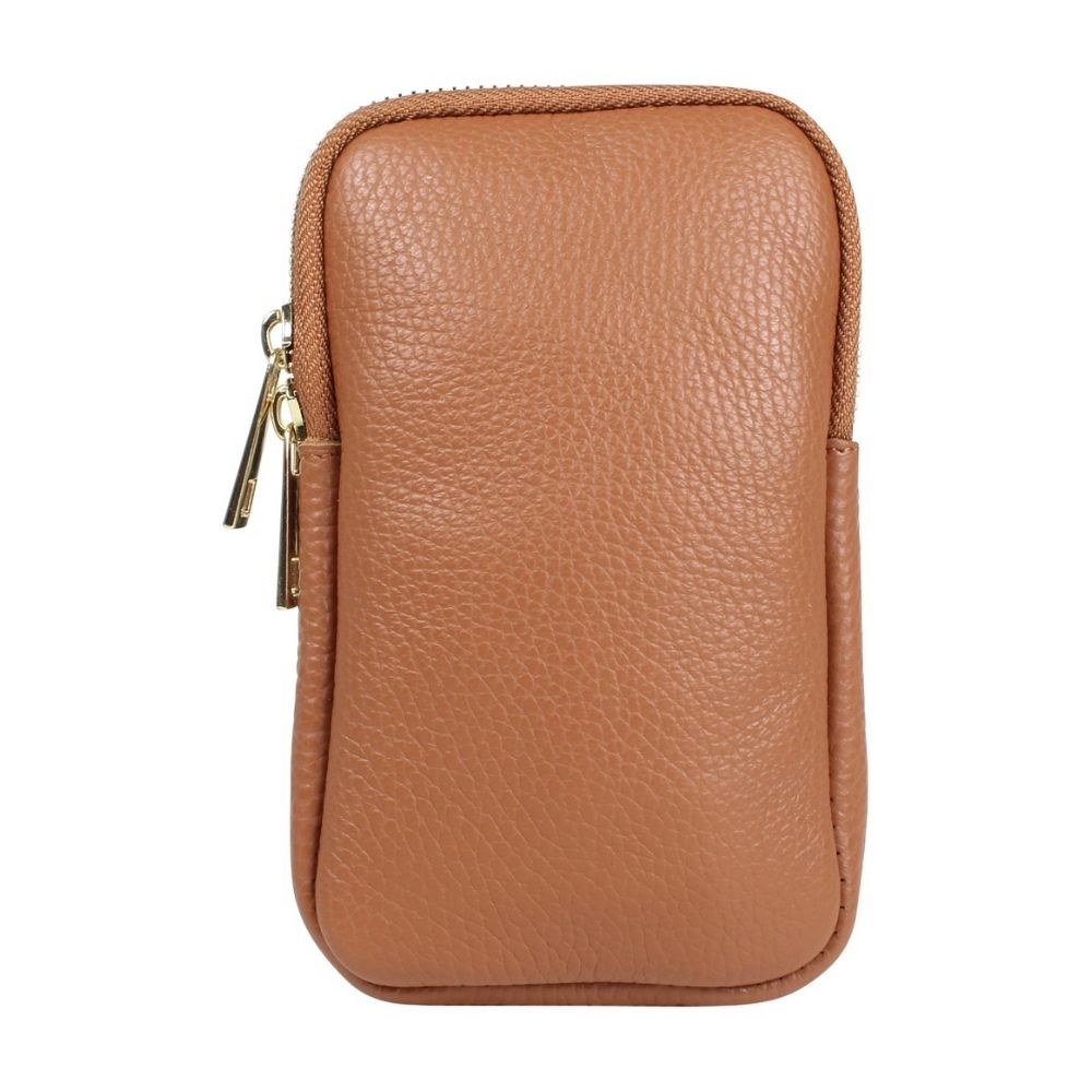 Baggyshop | Call me up Leather - Cognac/Gold